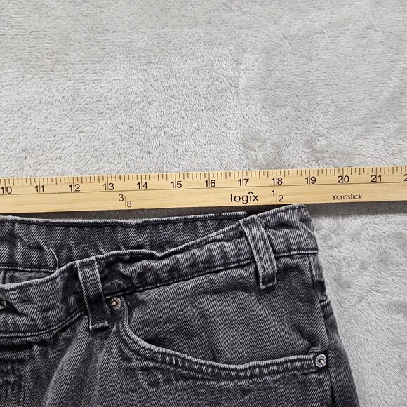 Vintage Levis 505 Shorts Mens 40 Black Orange Tab Denim Straight Grunge Work - Picture 9 of 11